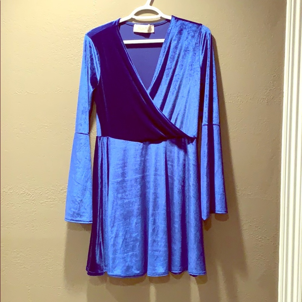 Velvet skater dress